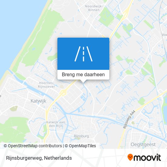 Rijnsburgerweg kaart