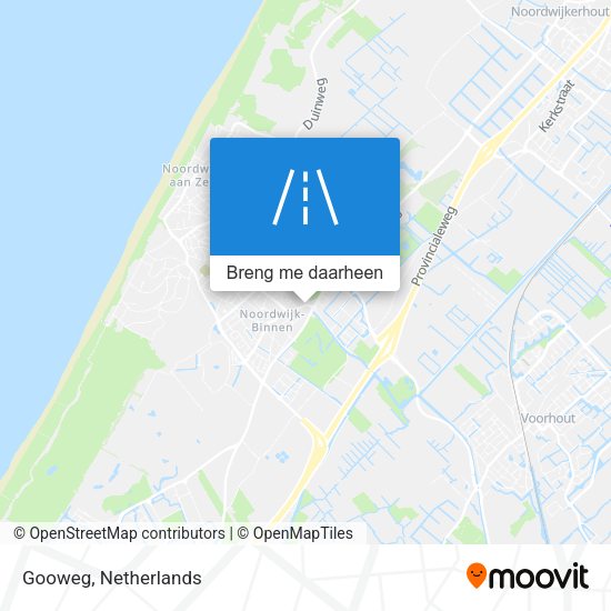 Gooweg kaart