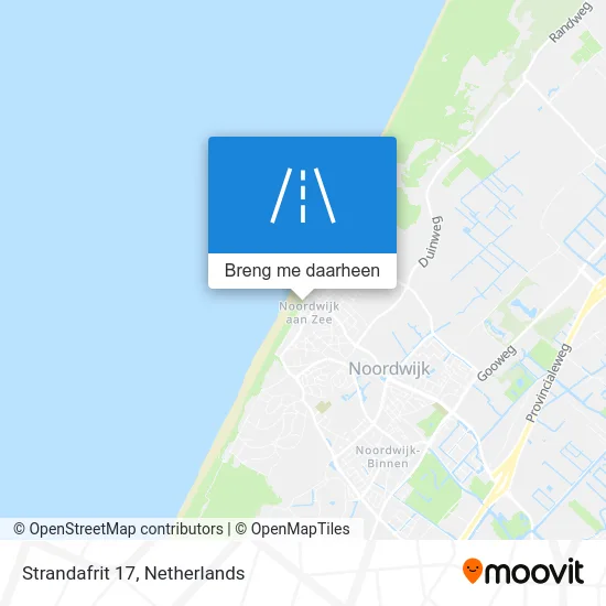 Strandafrit 17 kaart