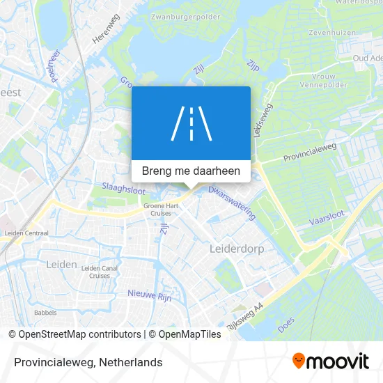 Provincialeweg kaart