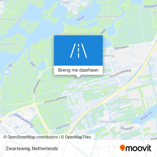 Zwarteweg kaart