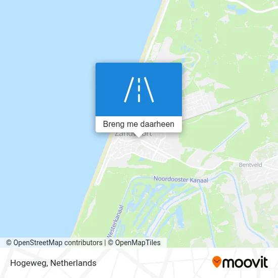Hogeweg kaart