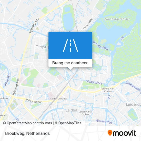 Broekweg kaart