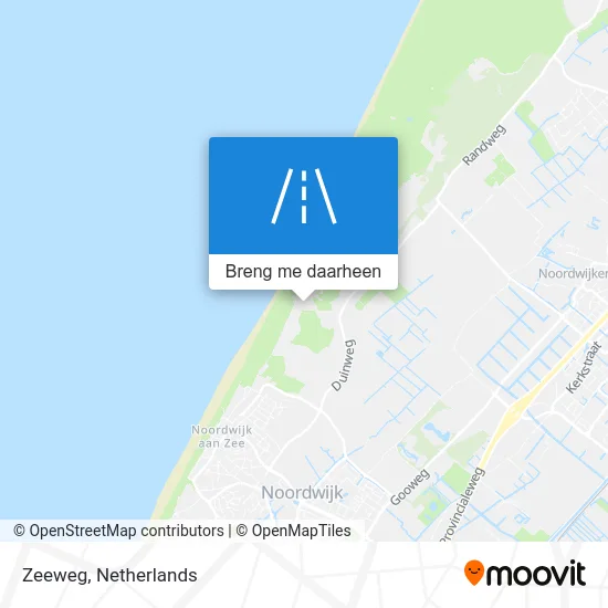 Zeeweg kaart