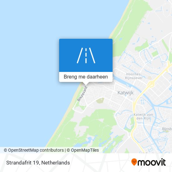 Strandafrit 19 kaart