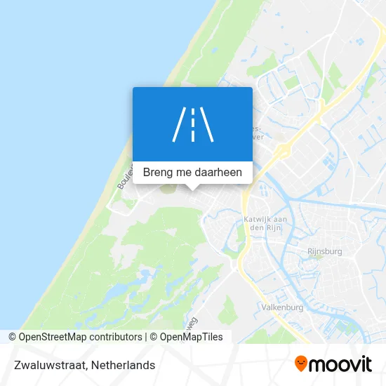 Zwaluwstraat kaart