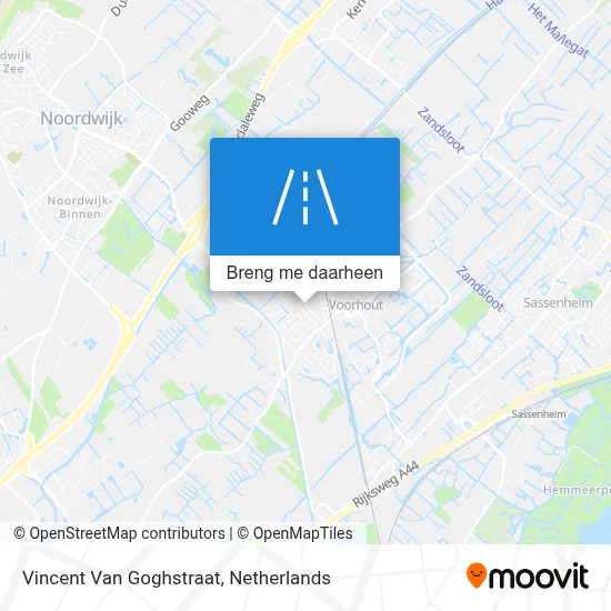 Vincent Van Goghstraat kaart