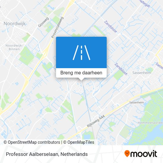 Professor Aalberselaan kaart