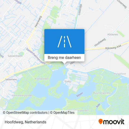 Hoofdweg kaart