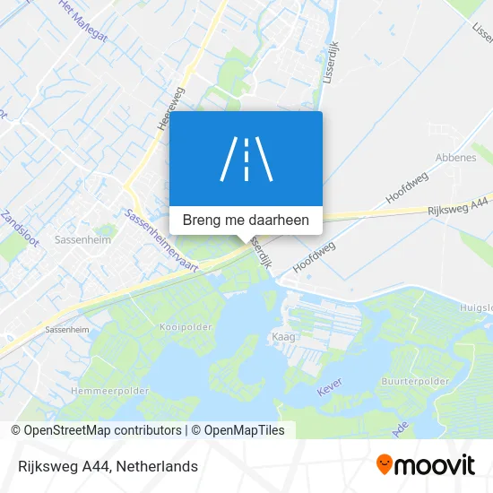 Rijksweg A44 kaart