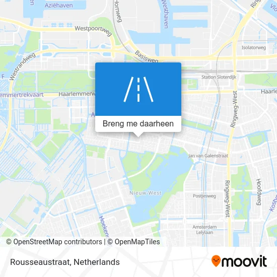 Rousseaustraat kaart