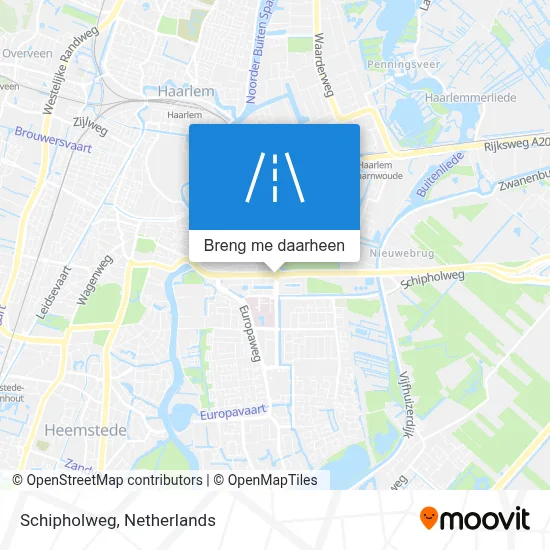 Schipholweg kaart