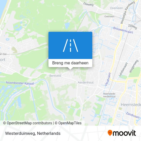 Westerduinweg kaart