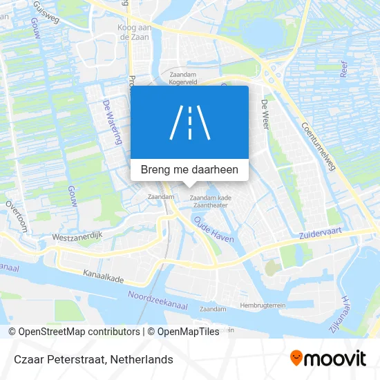 Czaar Peterstraat kaart