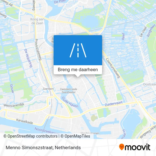 Menno Simonszstraat kaart