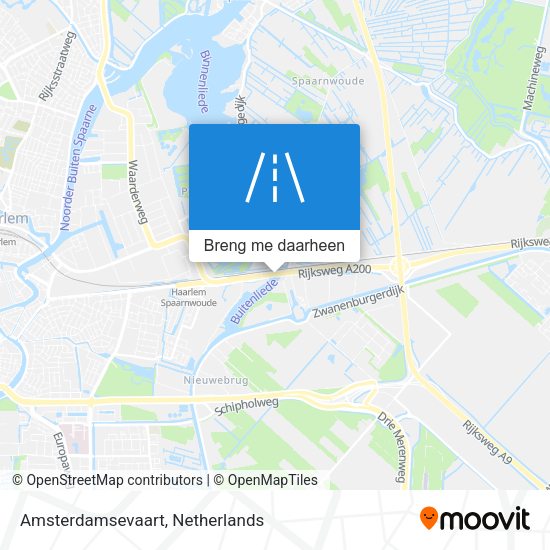 Amsterdamsevaart kaart