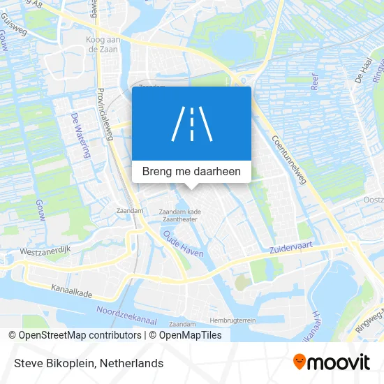 Steve Bikoplein kaart