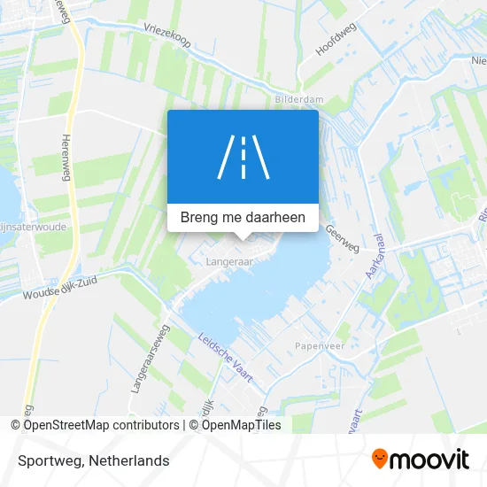 Sportweg kaart