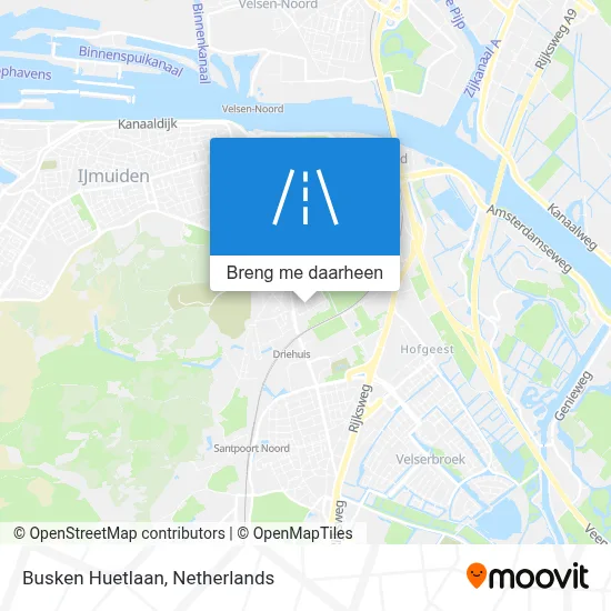 Busken Huetlaan kaart