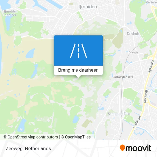 Zeeweg kaart