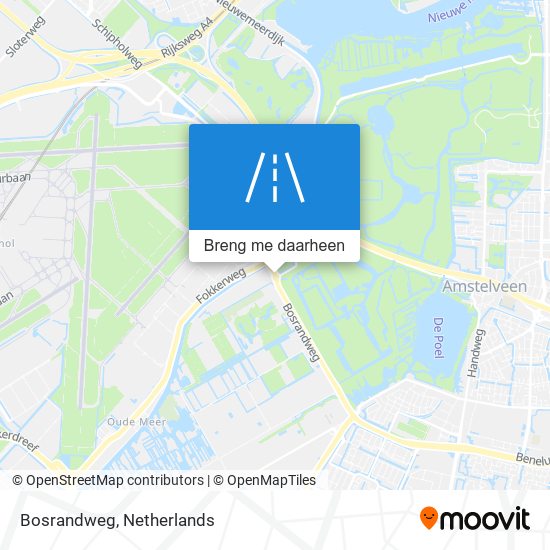 Bosrandweg kaart