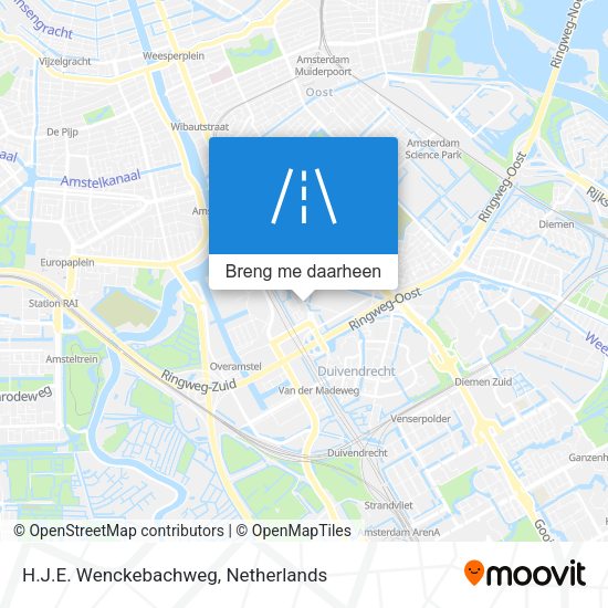 H.J.E. Wenckebachweg kaart