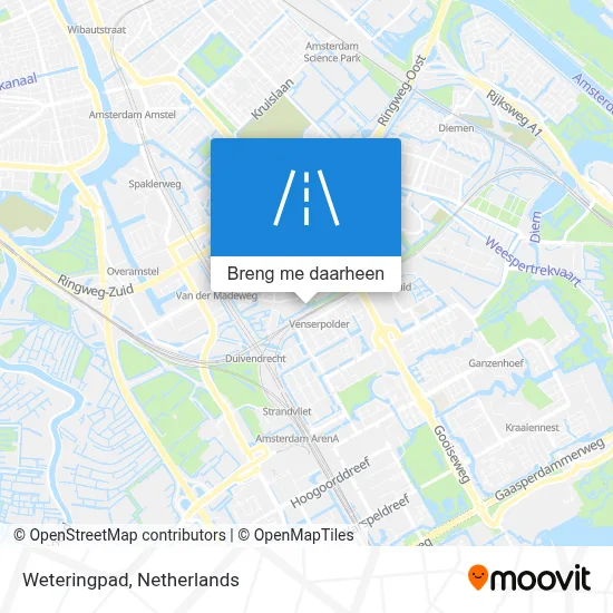 Weteringpad kaart