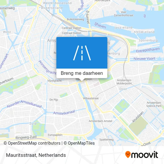 Mauritsstraat kaart