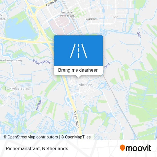 Pienemanstraat kaart