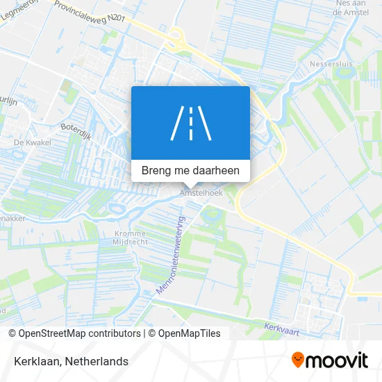 Kerklaan kaart