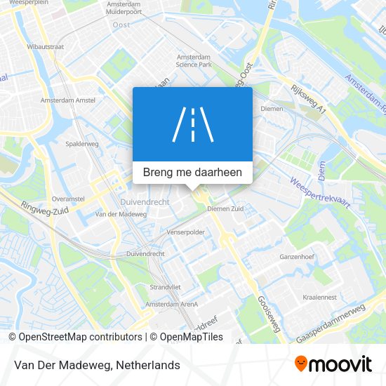 Van Der Madeweg kaart