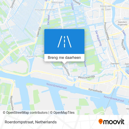 Roerdompstraat kaart