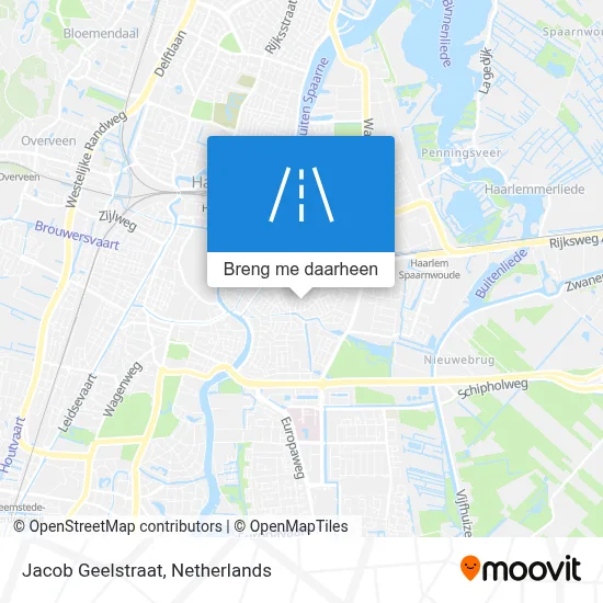 Jacob Geelstraat kaart