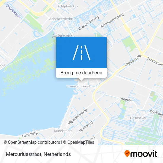 Mercuriusstraat kaart