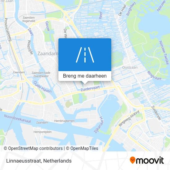 Linnaeusstraat kaart