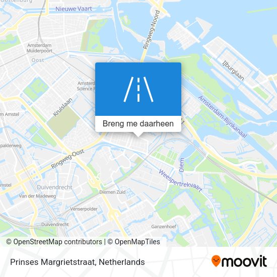Prinses Margrietstraat kaart