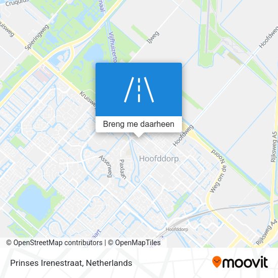 Prinses Irenestraat kaart