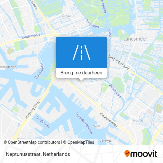 Neptunusstraat kaart