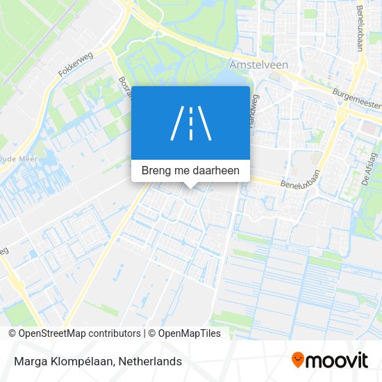 Marga Klompélaan kaart