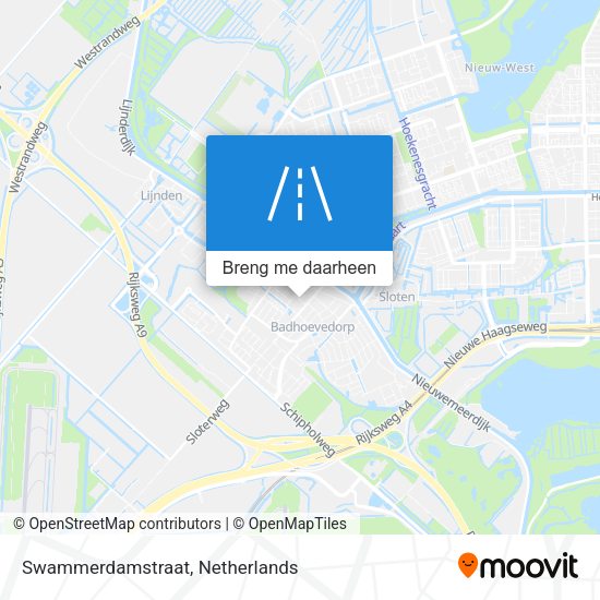 Swammerdamstraat kaart
