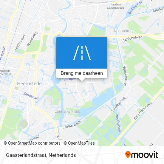 Gaasterlandstraat kaart