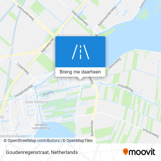 Goudenregenstraat kaart