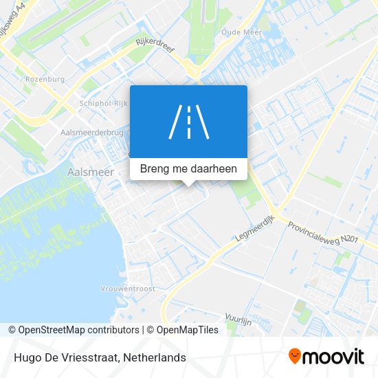 Hugo De Vriesstraat kaart
