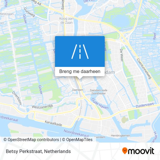 Betsy Perkstraat kaart