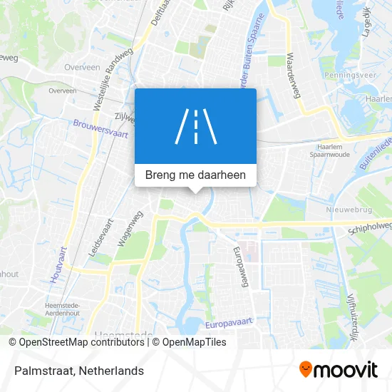 Palmstraat kaart