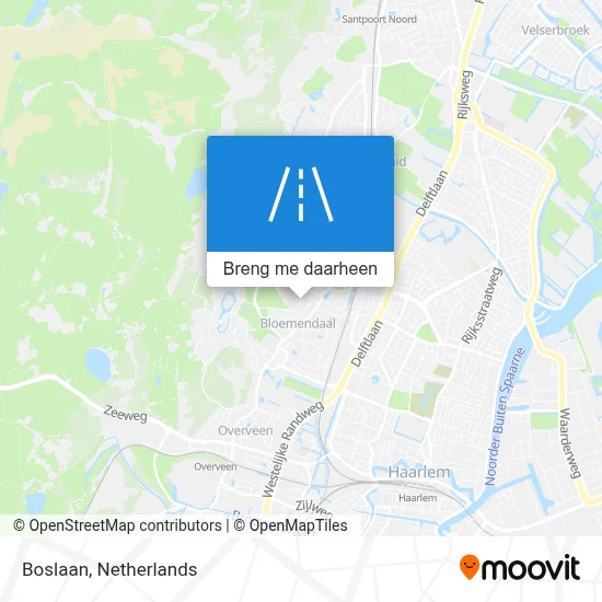 Boslaan kaart
