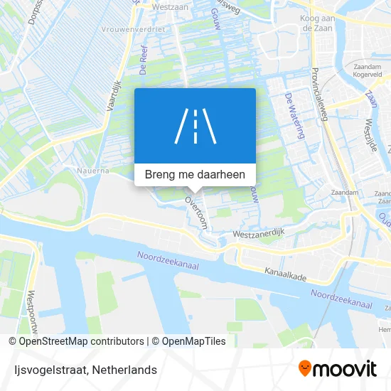 Ijsvogelstraat kaart