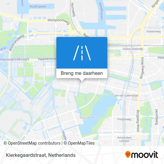 Kierkegaardstraat kaart