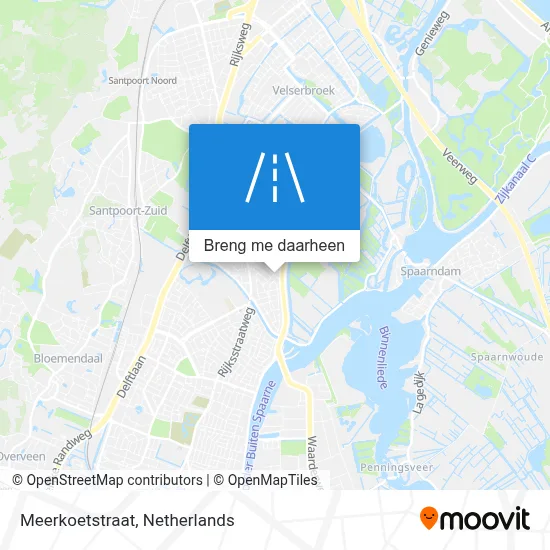 Meerkoetstraat kaart