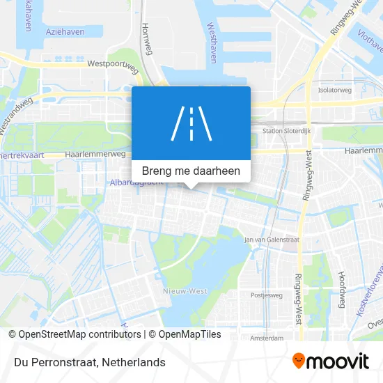 Du Perronstraat kaart